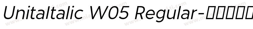 UnitaItalic W05 Regular字体转换